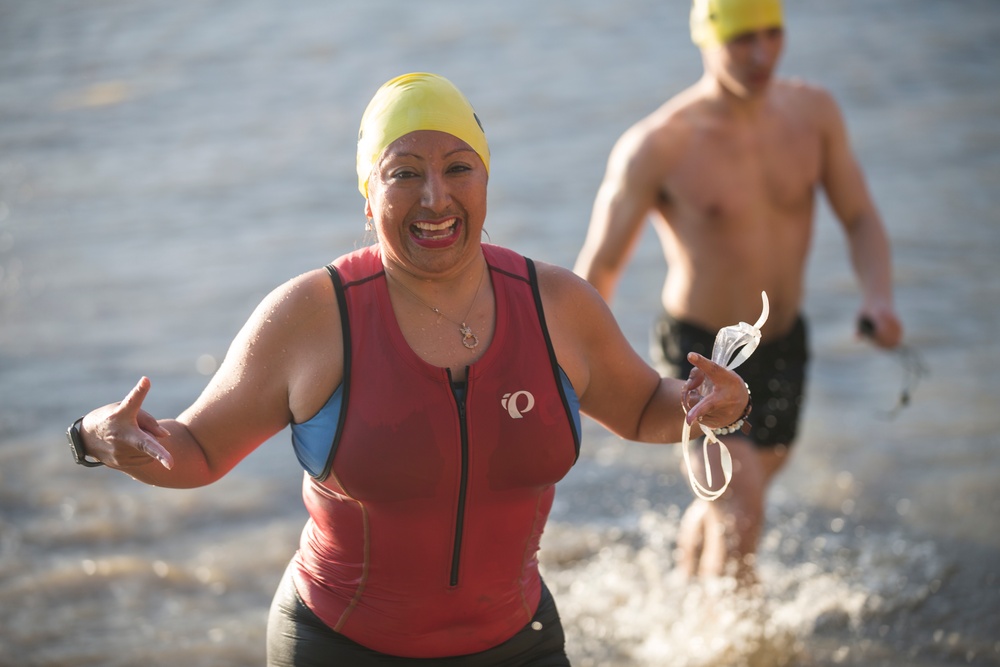 Swim, Bike, Run Quantico Triathlon