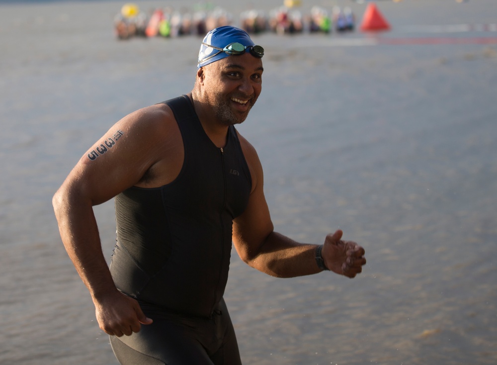 Swim, Bike, Run Quantico Triathlon
