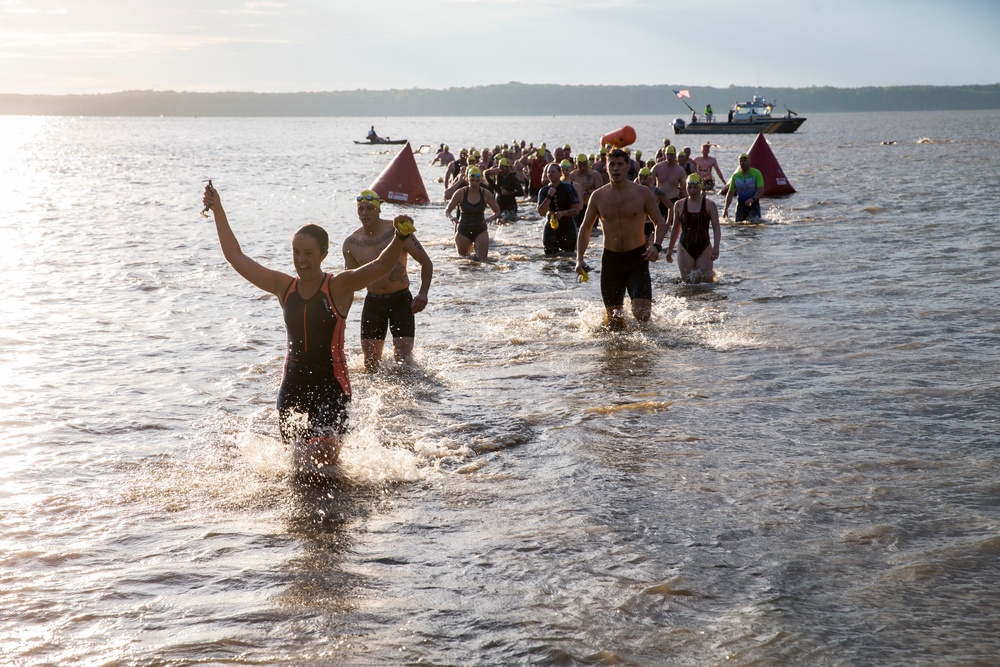 Swim, Bike, Run Quantico Triathlon