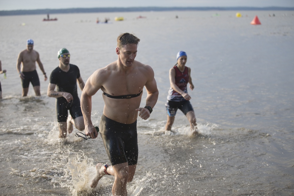Swim, Bike, Run Quantico Triathlon