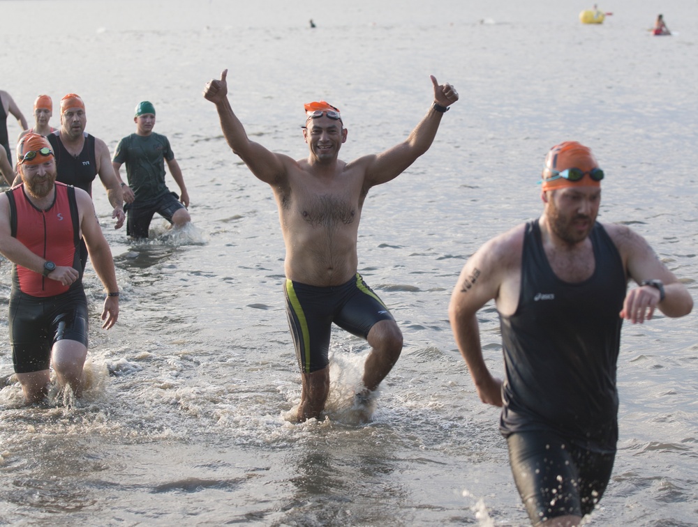 Swim, Bike, Run Quantico Triathlon
