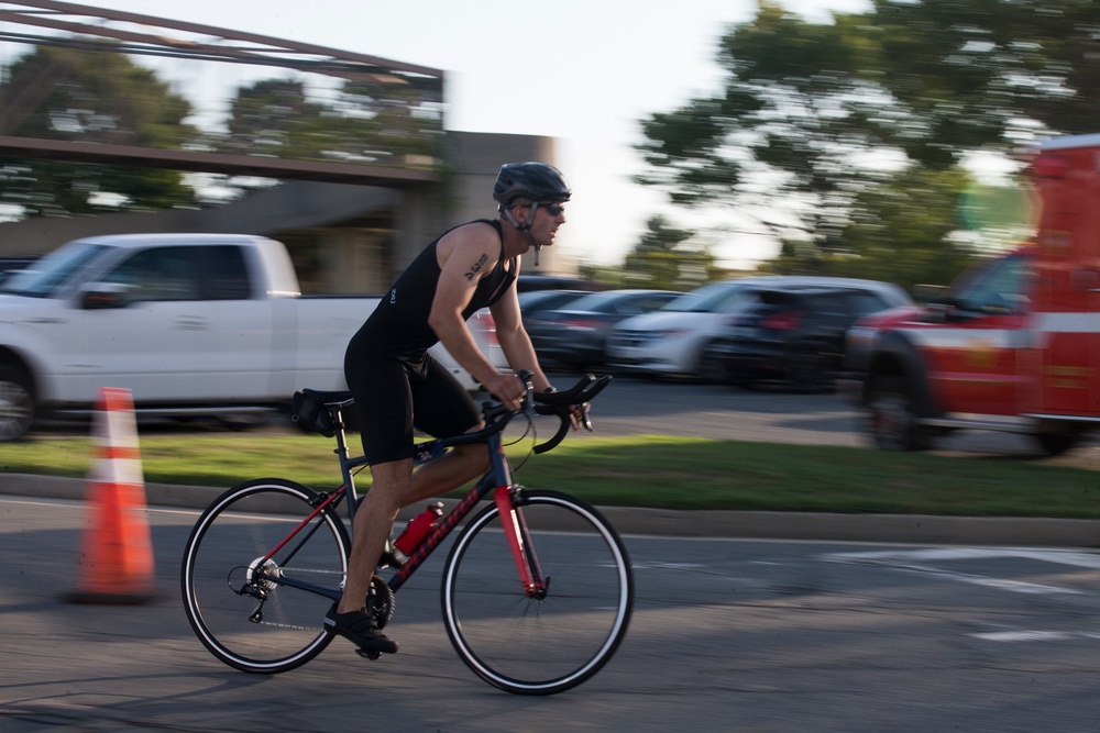 Swim, Bike, Run Quantico Triathlon