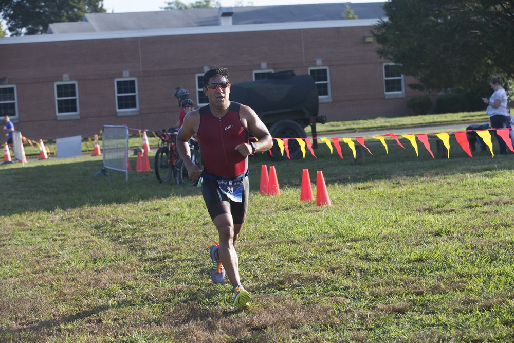 Swim, Bike, Run Quantico Triathlon