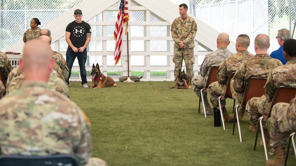 Barksdale Military Work Dogs retire