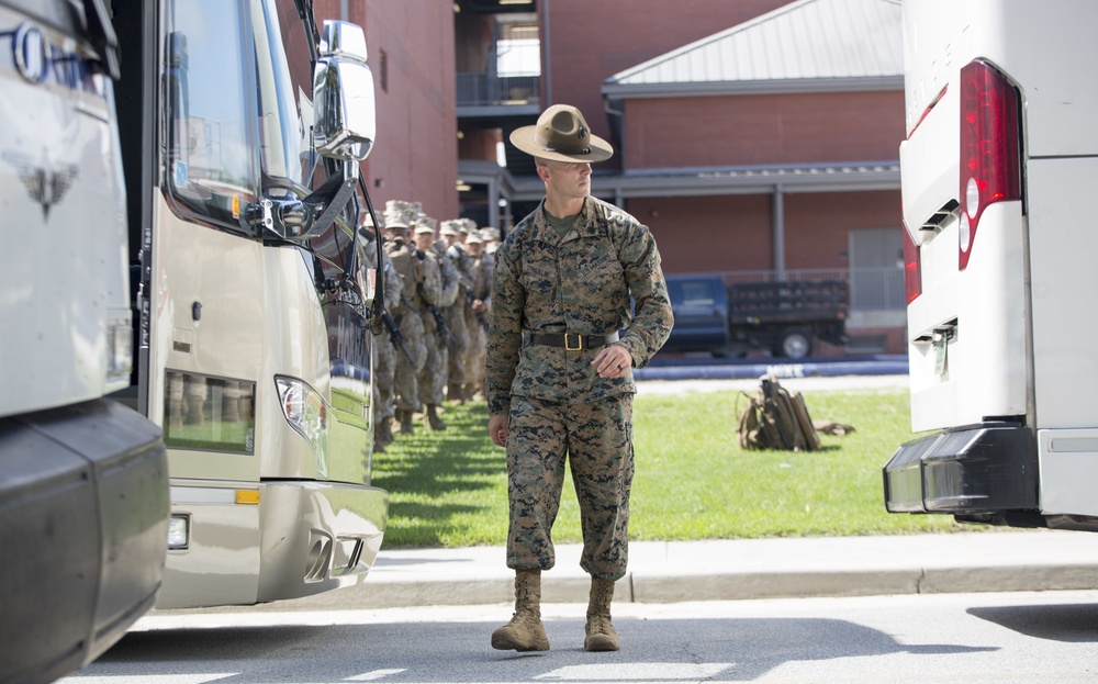 MCRD Parris Island evacuates due to Hurricane Dorian