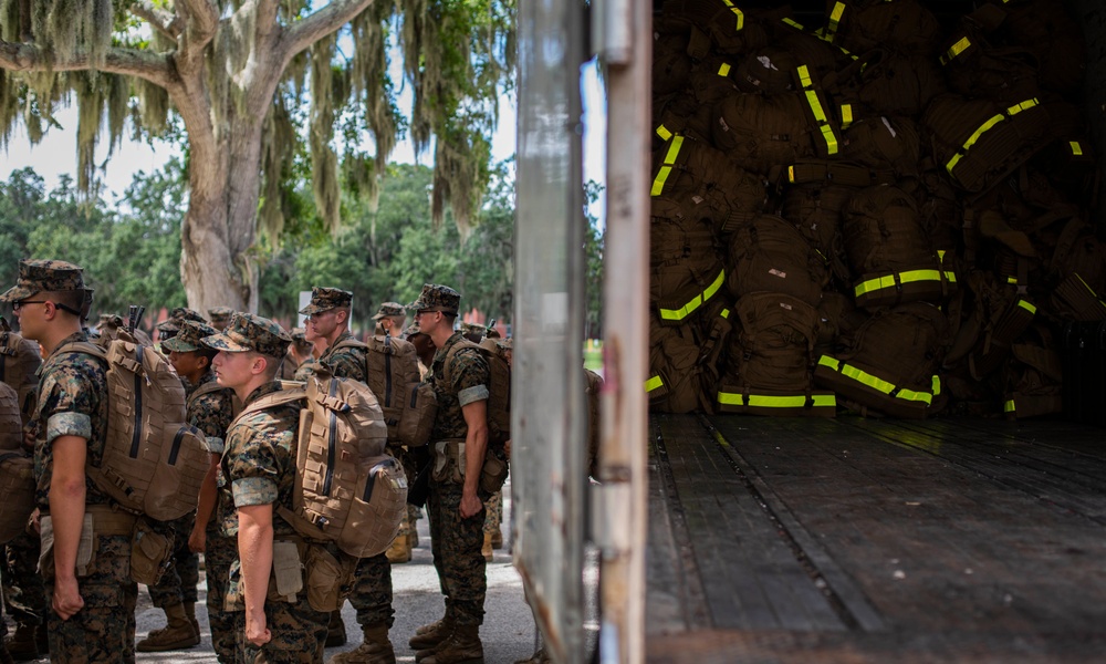 MCRD Parris Island evacuates due to Hurricane Dorian