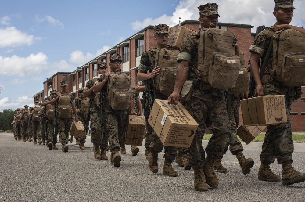 MCRD Parris Island evacuates due to Hurricane Dorian