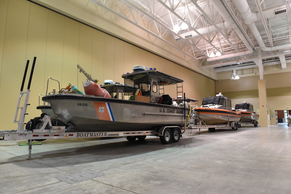 26-foot TANB and 29-foot Response vessels on trailers