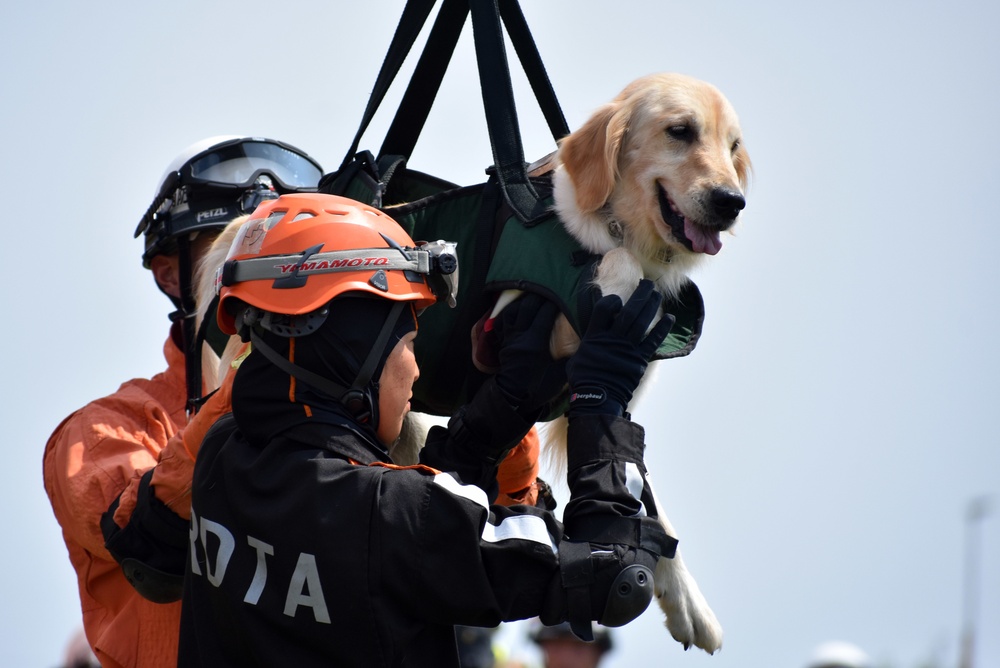 USAG Japan works with Japanese emergency services during disaster drill