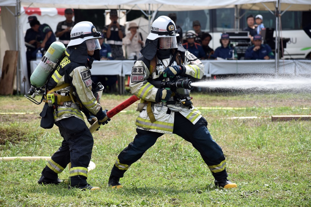 USAG Japan works with Japanese emergency services during disaster drill