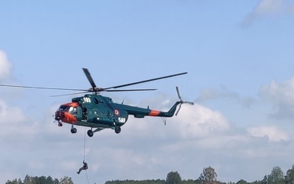 Latvian Prime Minister Visits 1st CAB Soldiers on Lielvarde Air Base