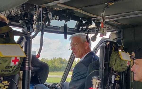 Latvian Prime Minister Visits 1st CAB Soldiers on Lielvarde Air Base