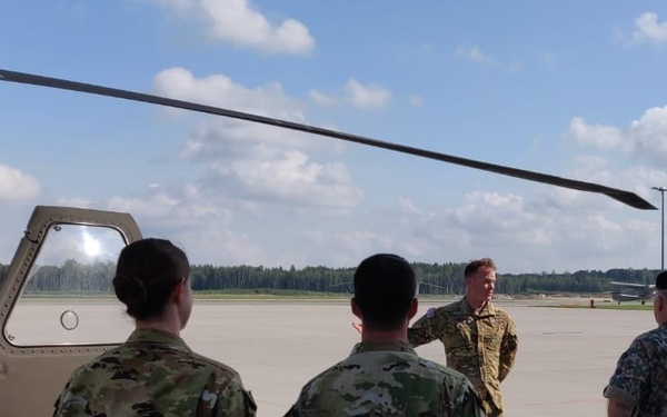 Latvian Prime Minister Visits 1st CAB Soldiers on Lielvarde Air Base