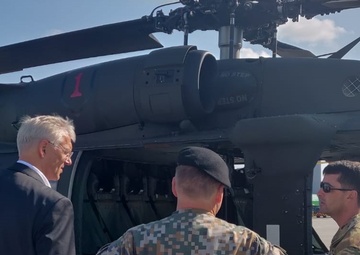 Latvian Prime Minister Visits 1st CAB Soldiers on Lielvarde Air Base