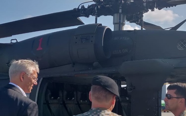 Latvian Prime Minister Visits 1st CAB Soldiers on Lielvarde Air Base