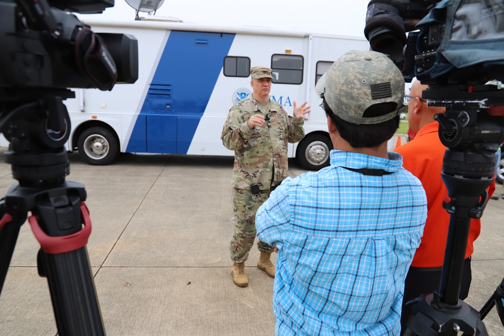 FEMA staging area on Fort Bragg begins in anticipation of Hurricane Dorian