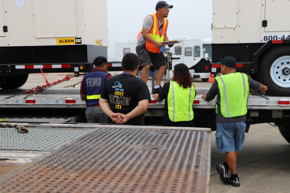 FEMA staging area on Fort Bragg begins in anticipation of Hurricane Dorian