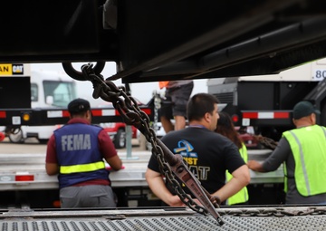 FEMA staging area on Fort Bragg begins in anticipation of Hurricane Dorian