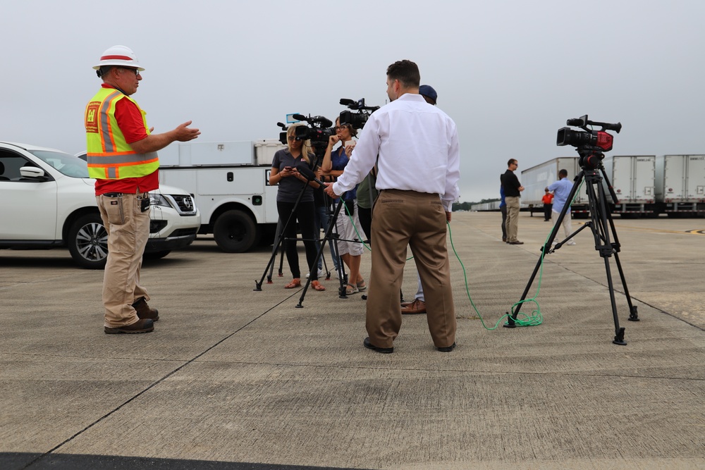 FEMA staging area on Fort Bragg begins in anticipation of Hurricane Dorian