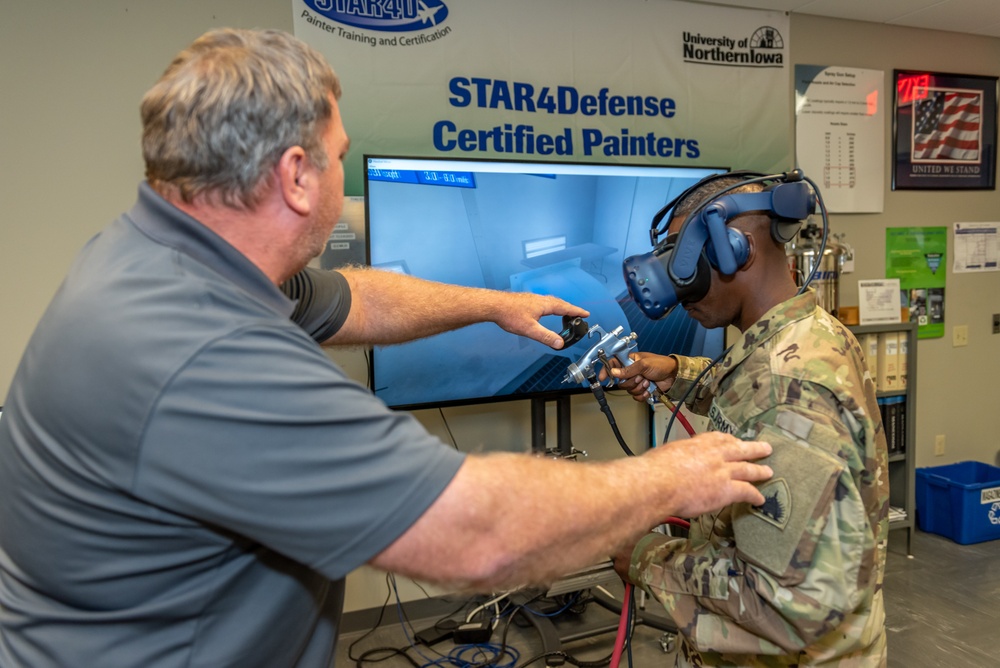 Virtual reality enhances depot training system for painters