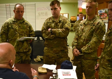 South Carolina National Guard stages LMTVs to assist Charleston Fire Department
