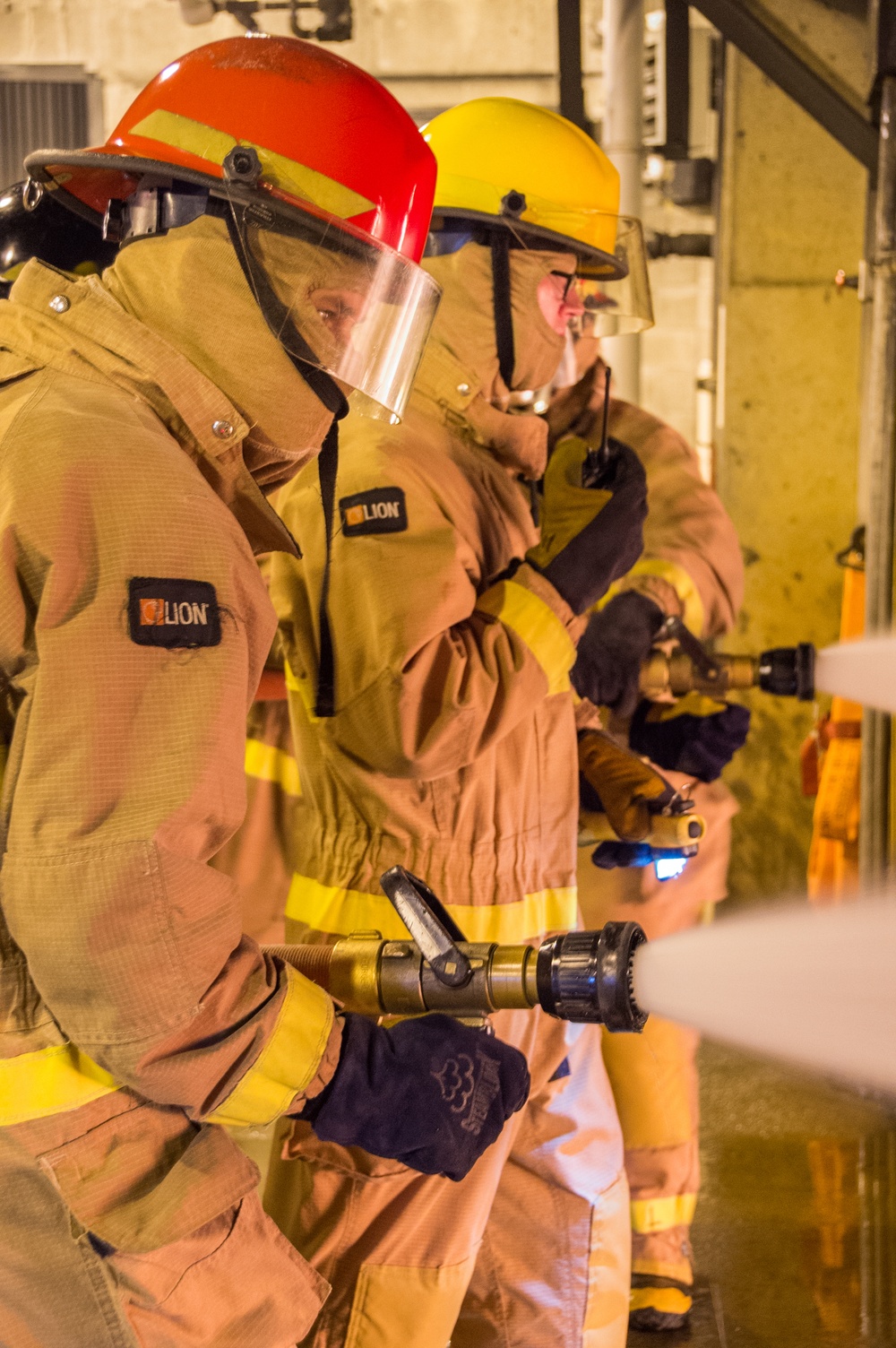 190904-N-TE695-0010 NEWPORT, R.I. (Sept. 4, 2019) -- Officer Candidate School (OCS) class 17-19 here at Officer Training Command, Newport, Rhode Island, (OTCN) conduct battle station drills on Sept. 4, 2019.