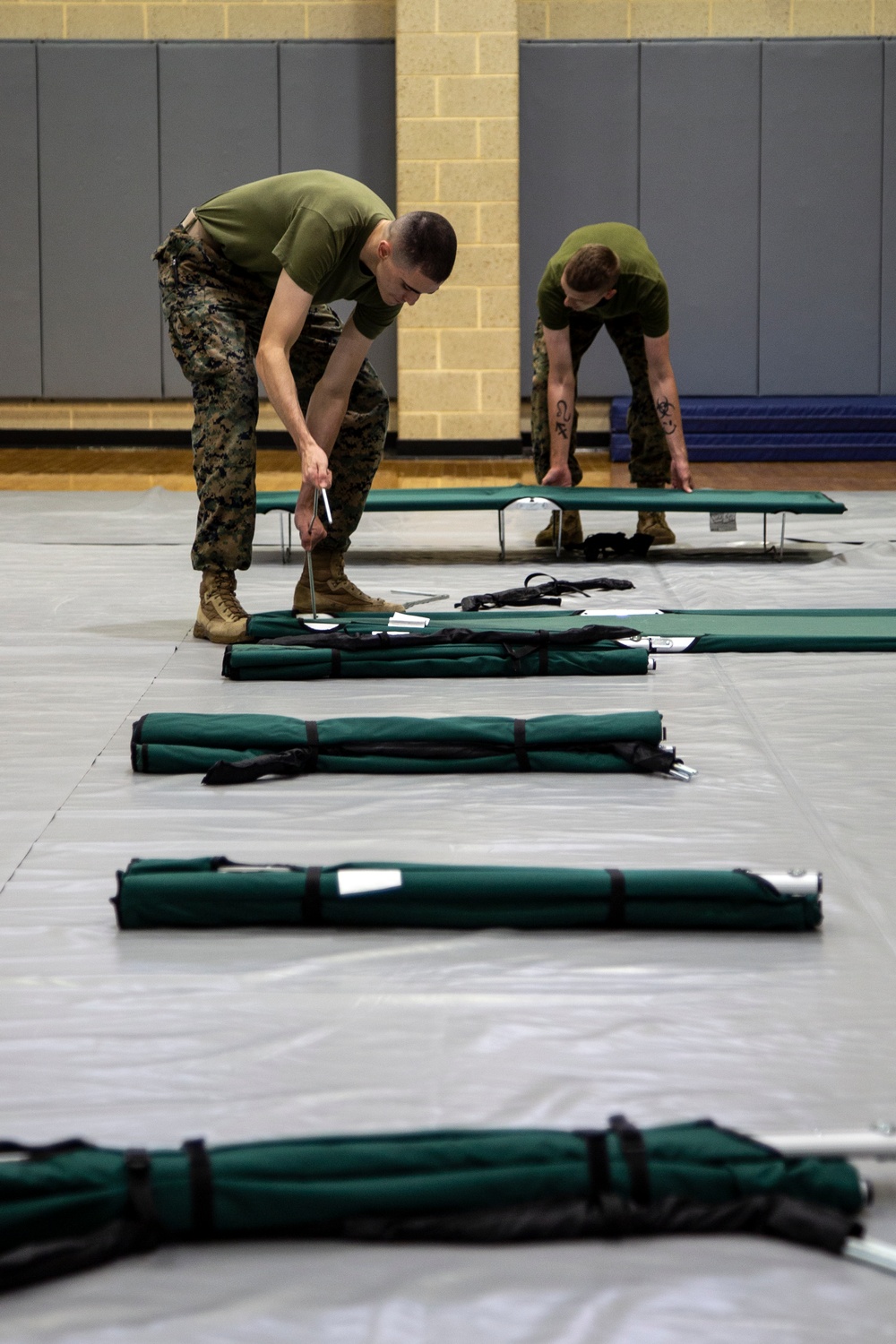 Hurricane Dorian Preparation Goettge Memorial Field House