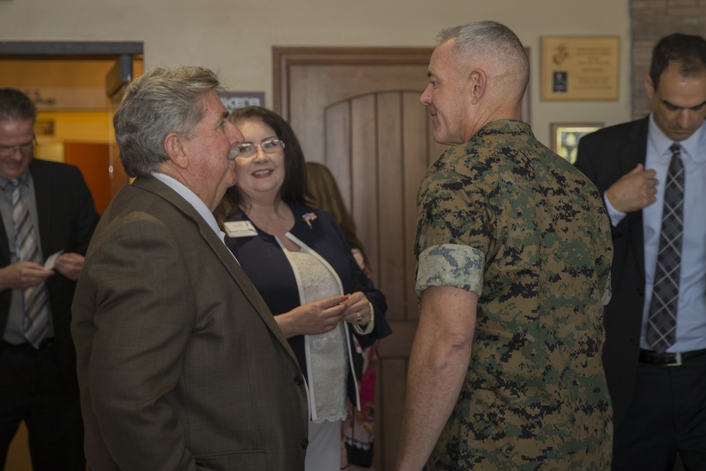 Camp Pendleton commander hosts community leaders during luncheon