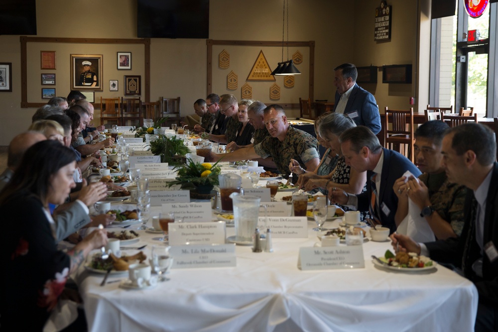 Camp Pendleton commander hosts community leaders during luncheon