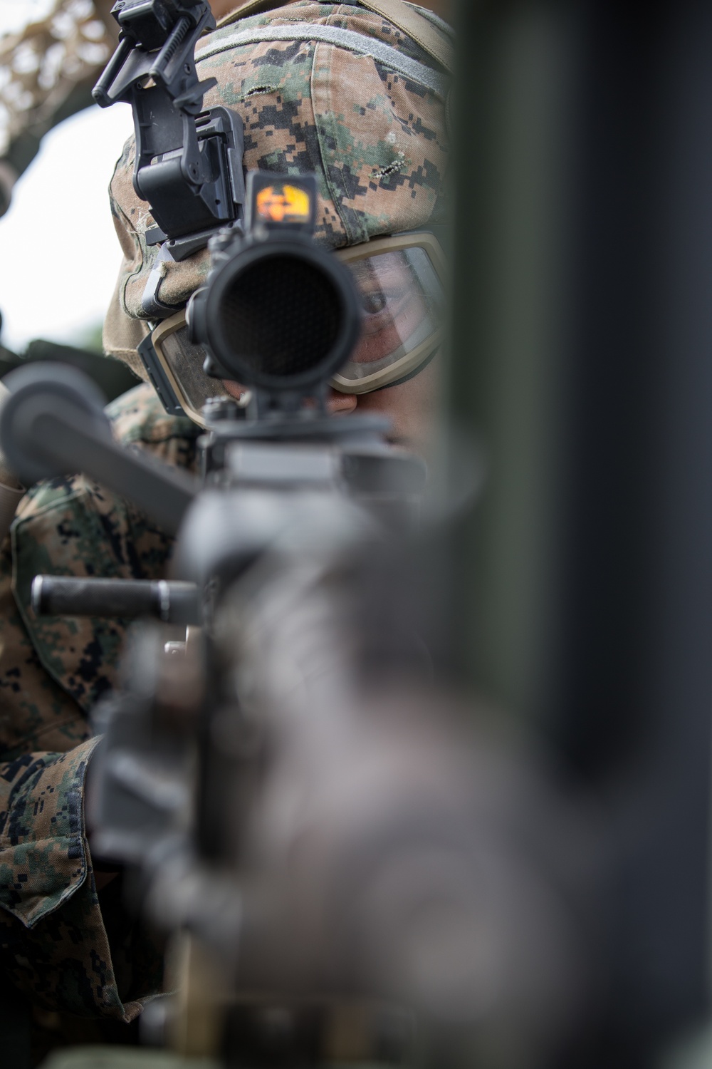 U.S. Marines with 3rd LE Bn.  undergo field training during their Marine Corps Combat Readiness Evaluation