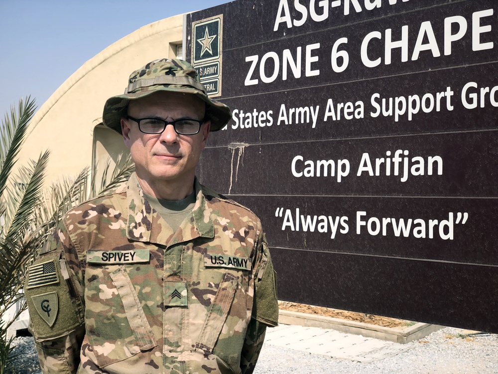 Cyclone Division chaplain assistant supports services in combat zone