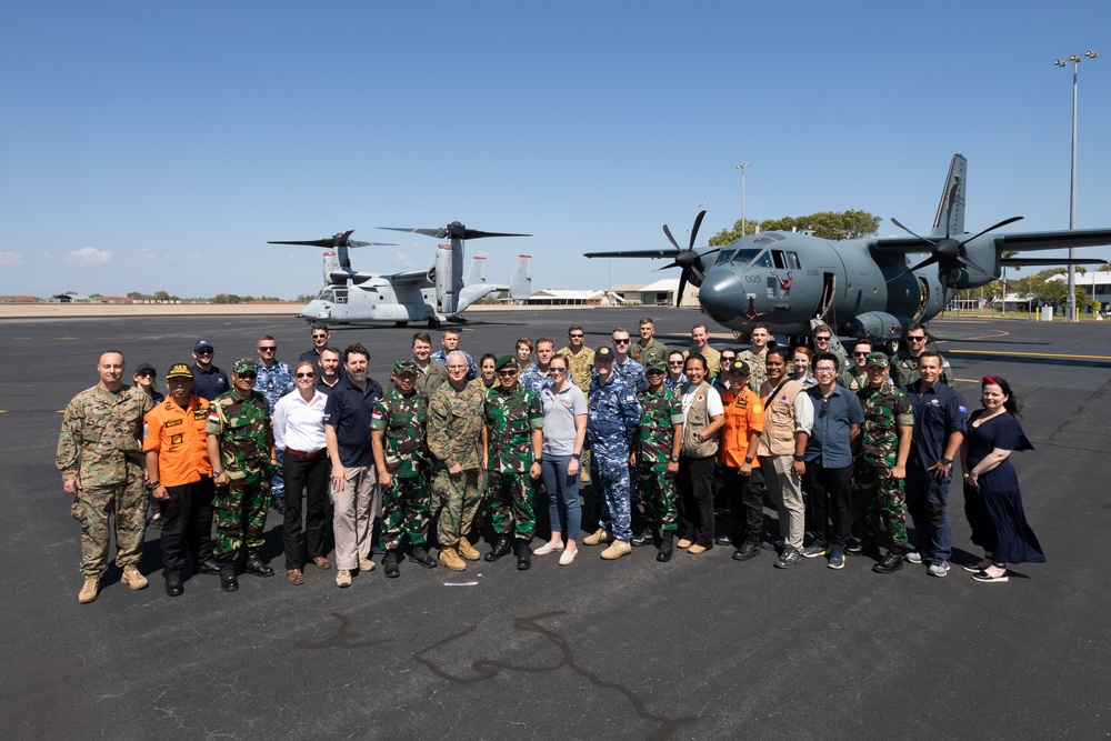 MRF-D Marines participate in a static display during Exercise Crocodile Response