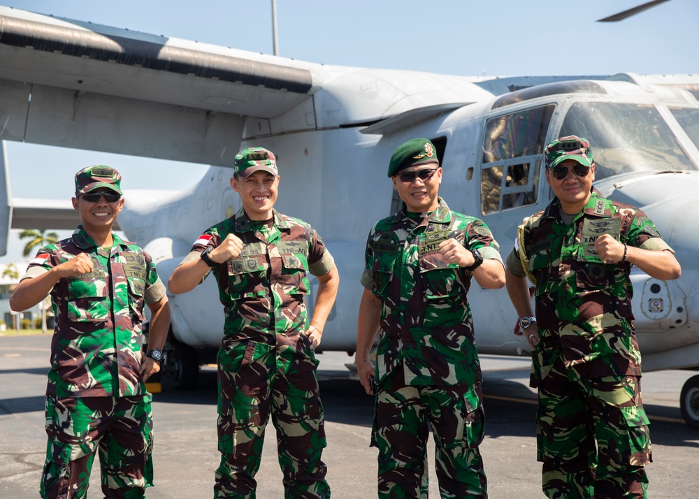 MRF-D Marines participate in a static display during Exercise Crocodile Response