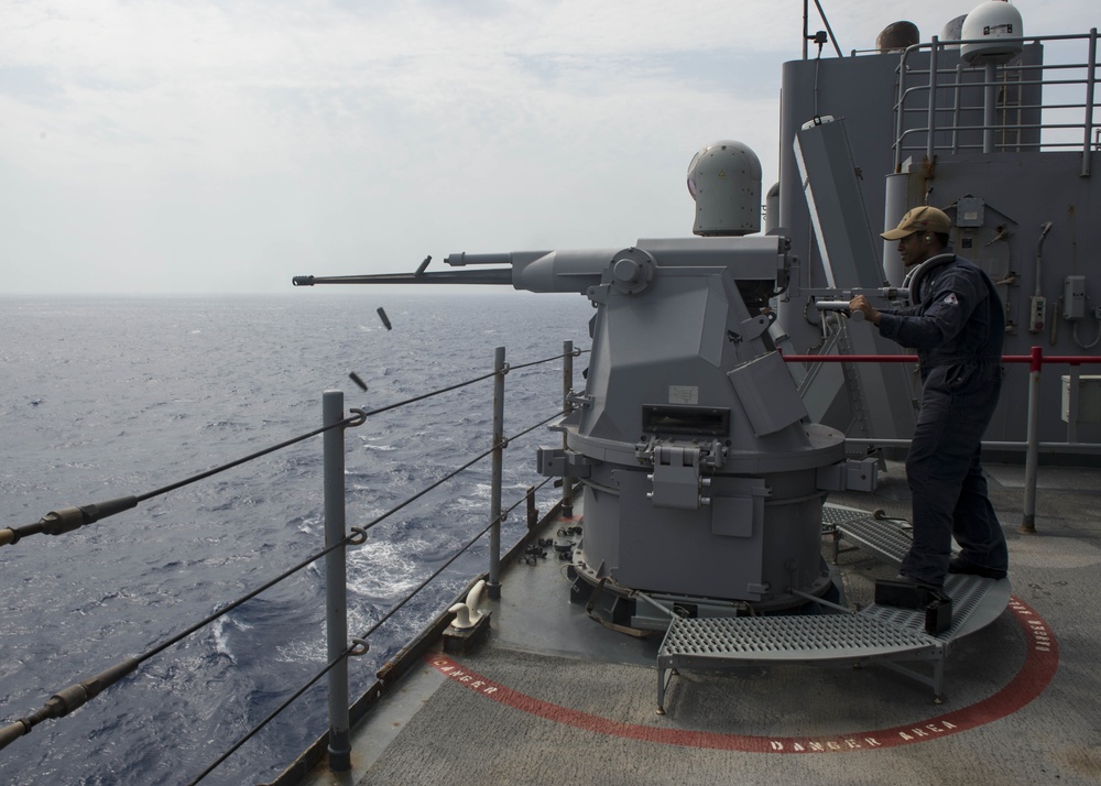 Gun Shoot Aboard USS Harpers Ferry