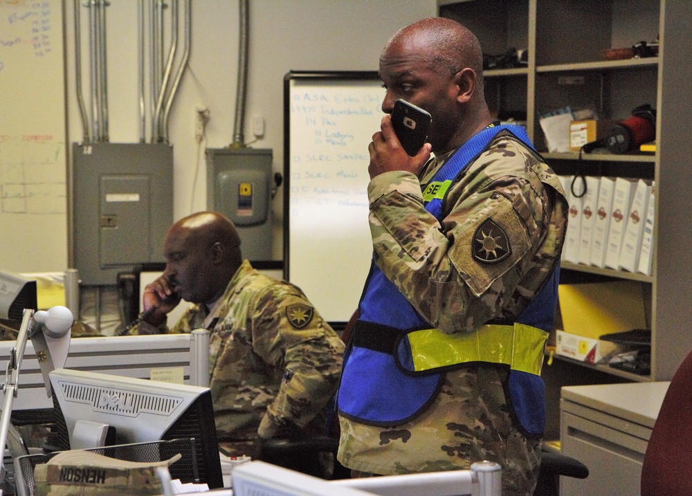 Florida Guard Soldiers Coordinate Logistics Support During Hurricane Dorian Operations