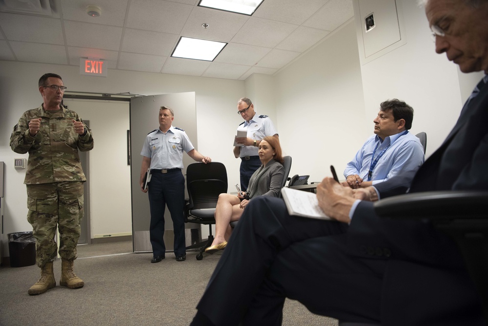 Air Force Gen. Joseph L. Lengyel answers questions about the Hurricane Dorian response