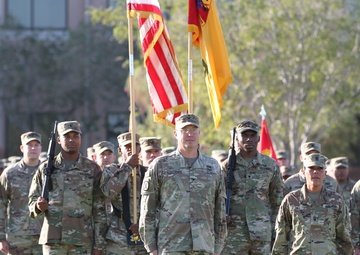 With colors cased, Muleskinners mark start of deployment