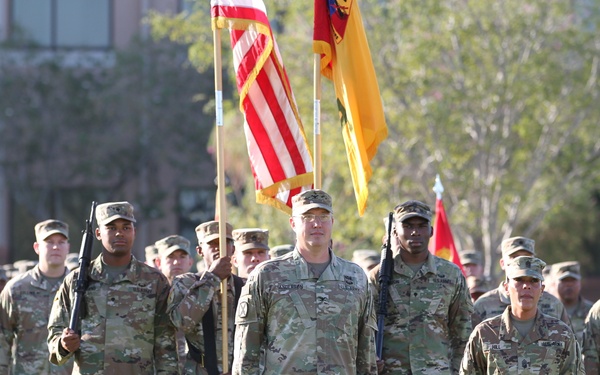 With colors cased, Muleskinners mark start of deployment