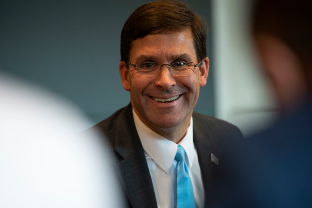 Secretary Esper Meets with Reporters in London