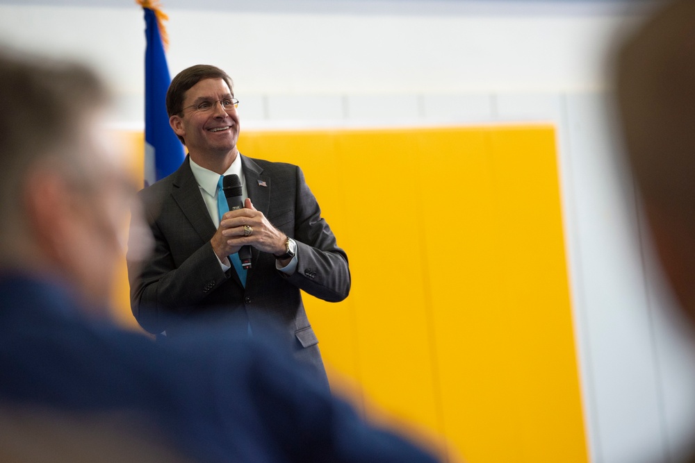 Secretary Esper Holds Town Hall in Stuttgart