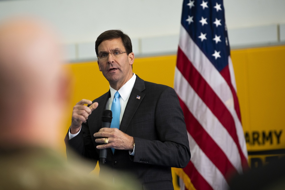 Secretary Esper Holds Town Hall in Stuttgart
