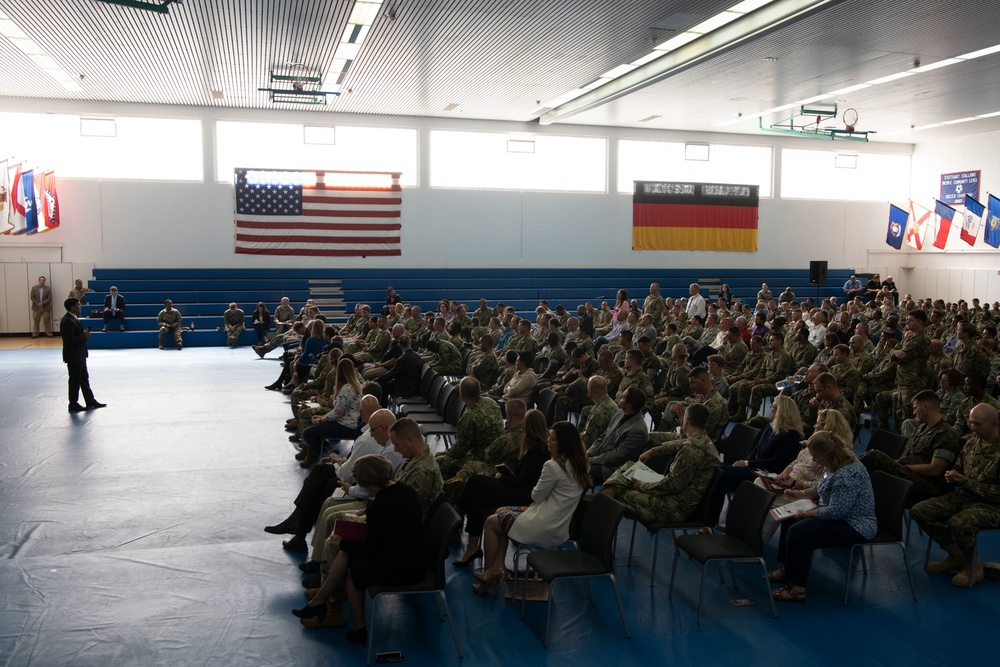 Secretary Esper Holds Town Hall in Stuttgart