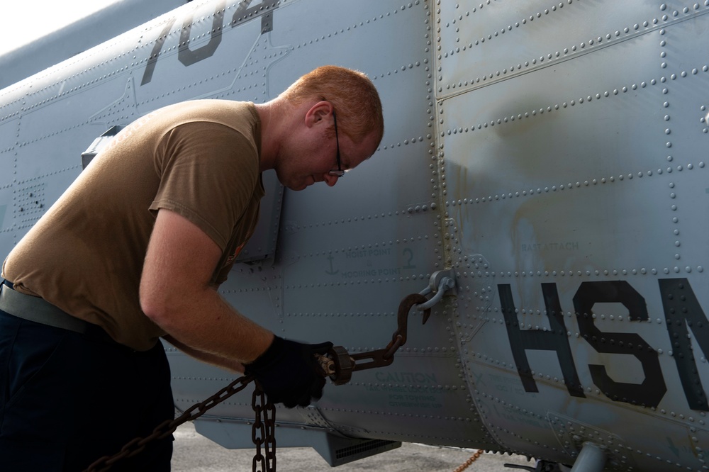 Tying Down Helicopter