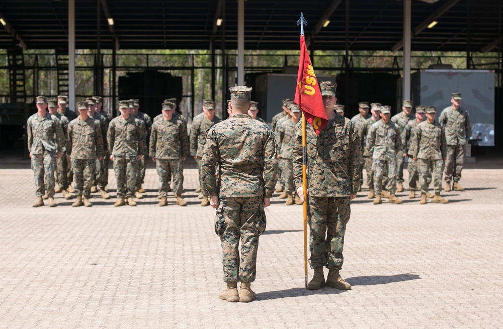 Company C, 1st Battalion, 1st Marines change of command