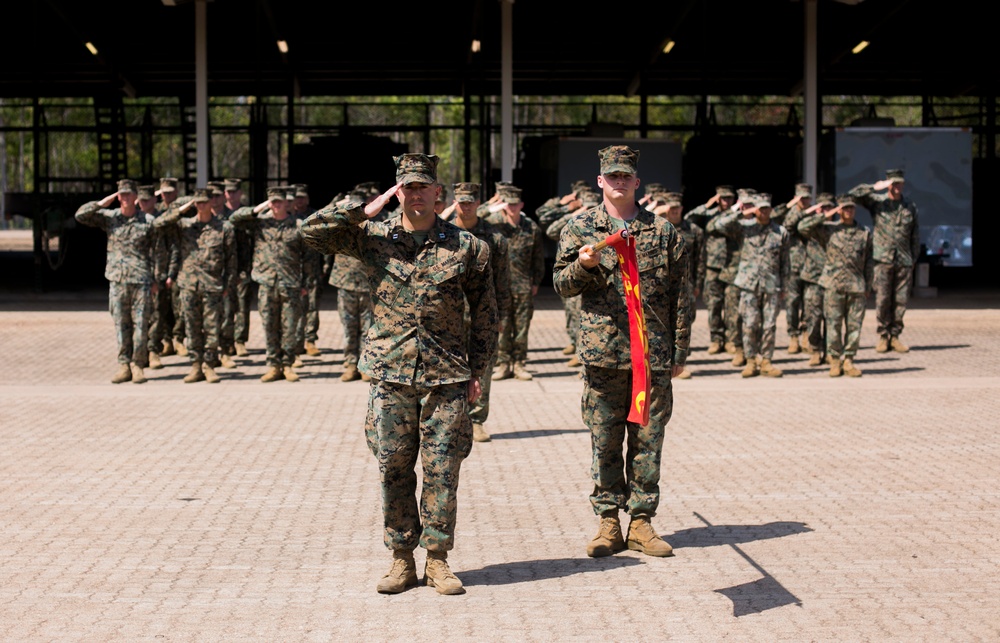 Company C, 1st Battalion, 1st Marines change of command