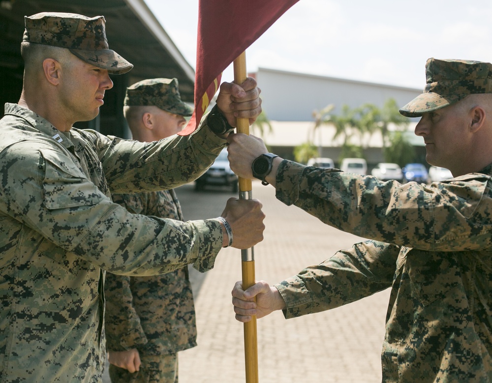 Company C, 1st Battalion, 1st Marines change of command