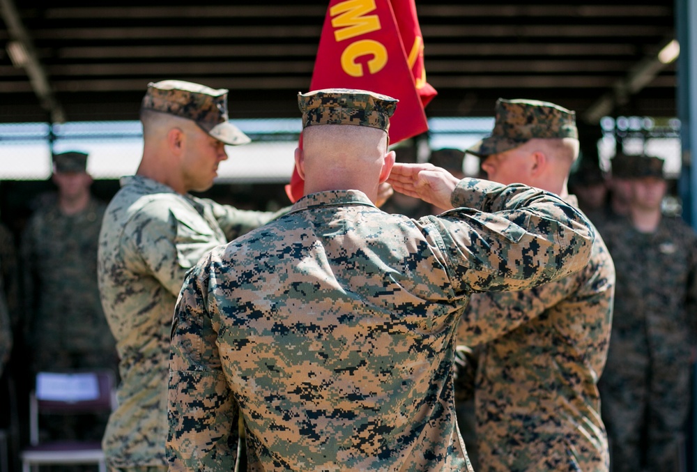 Company C, 1st Battalion, 1st Marines change of command