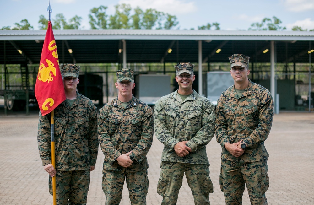 Company C, 1st Battalion, 1st Marines change of command