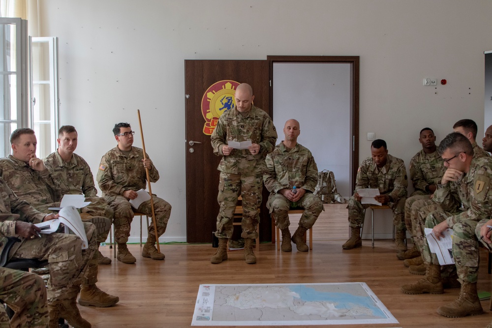 U.S. Soldiers participate in rehearsal of concept drill