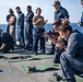 USS Harpers Ferry Conducts Gun Shoot